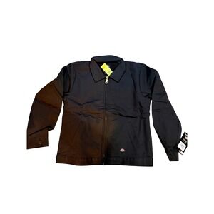 NWT Dickies Kids Eisenhower Jacket Black Lined Water Resistant Size M (10–12)